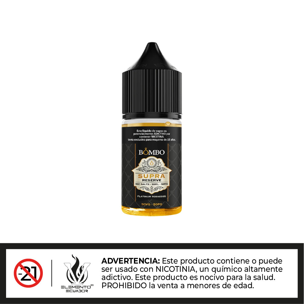 Bombo Salt - Supra Reserve Platinum Tobaccos 30ml