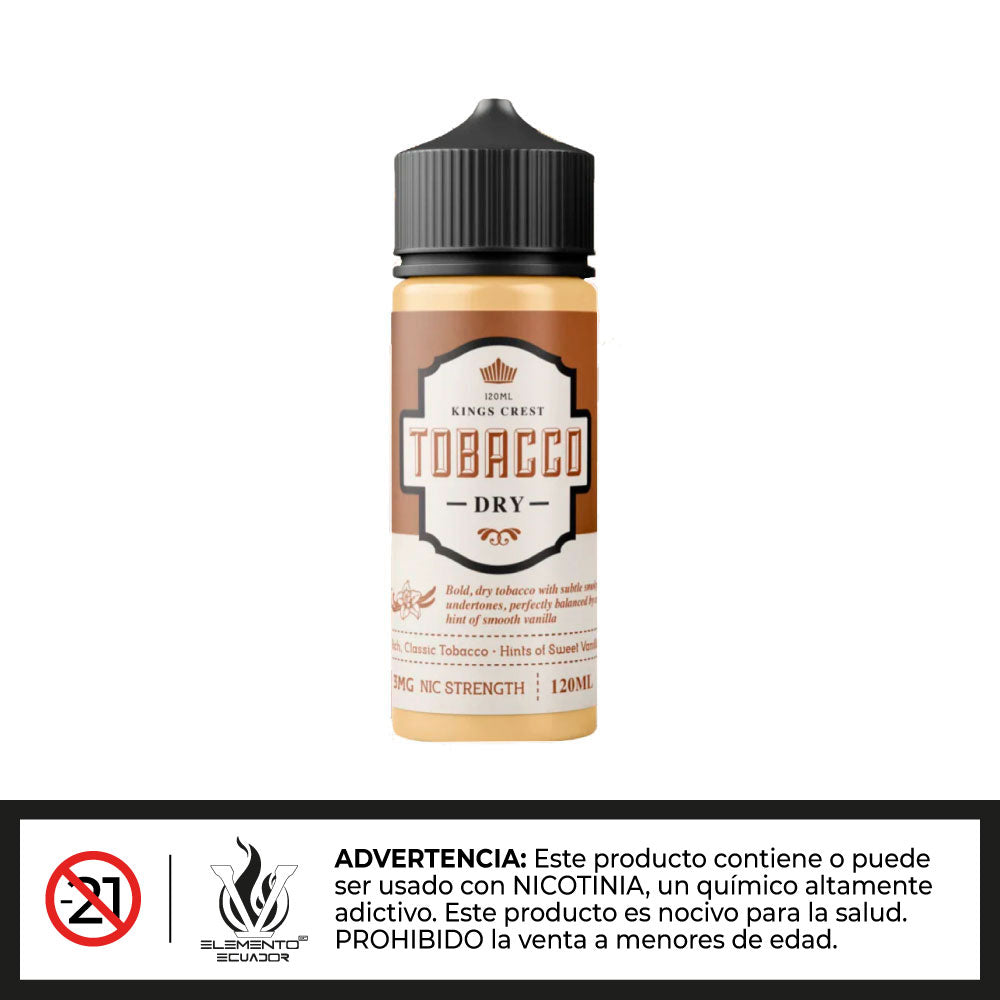 King's Crest - DRY Tobacco 120ml