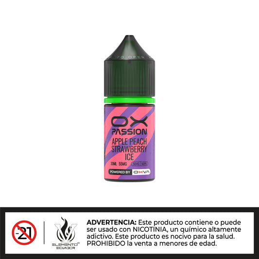 Oxpassion Salts - Fresa Manzana durazno  30ml