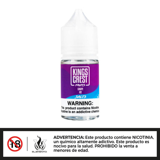 King's Crest Fruits Salts - Grape Ice 30ml