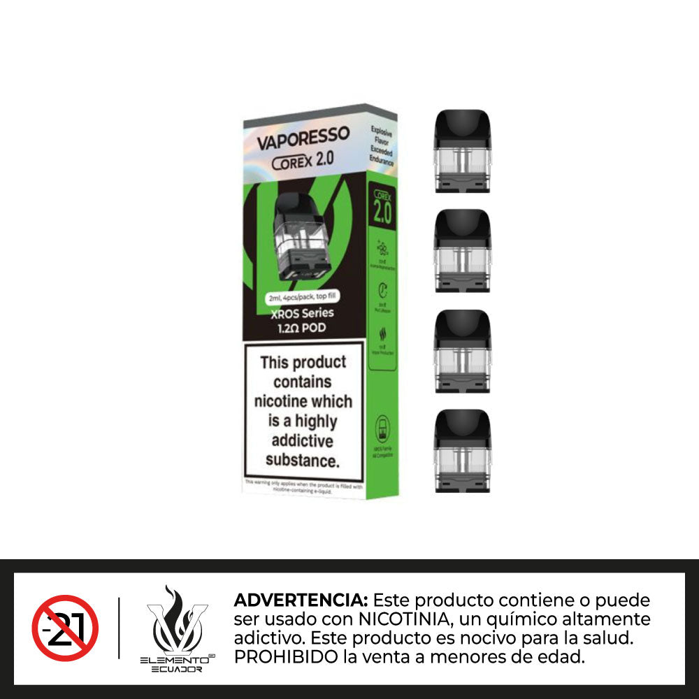 Vaporesso Xros - Pod de Repuesto 4 Unidades