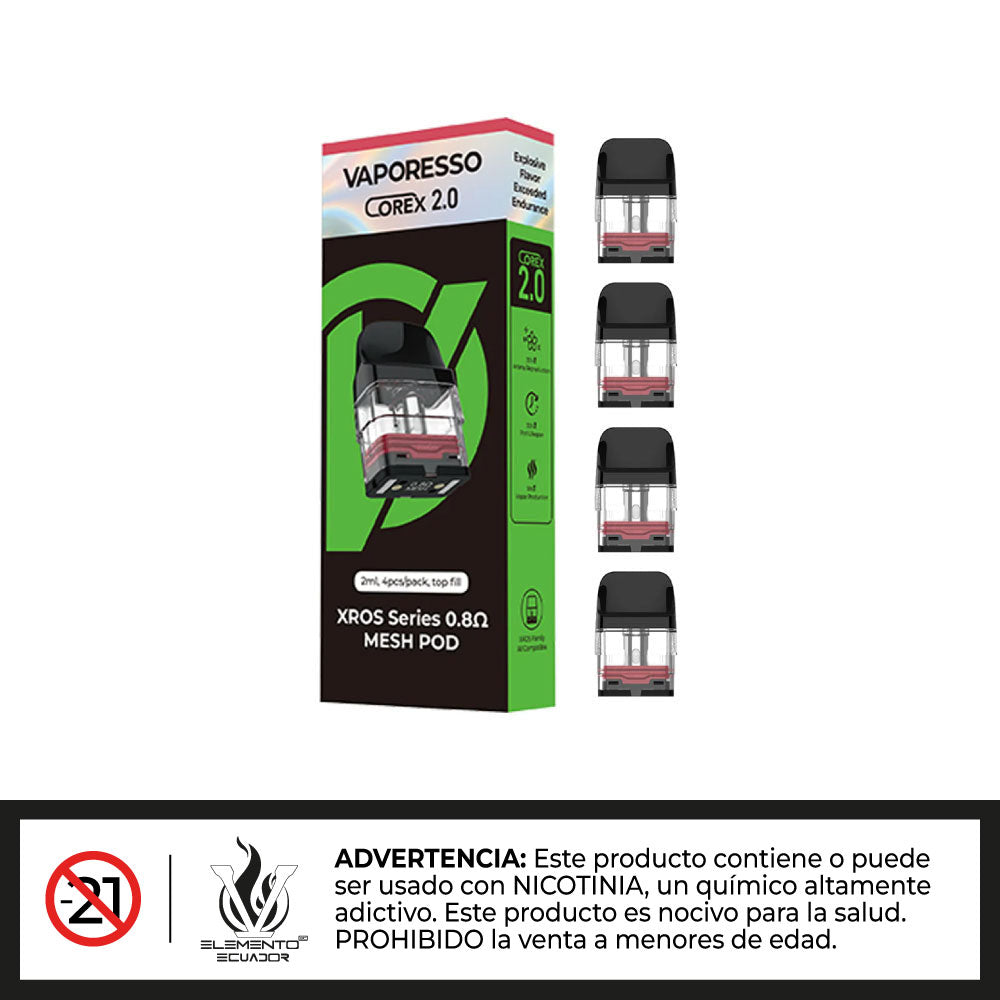 Vaporesso Xros - Pod de Repuesto 4 Unidades