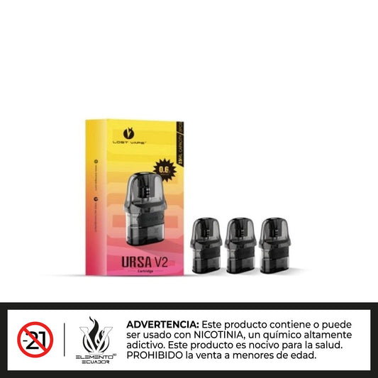 Lost Vape Ursa V2 - pod de repuesto 3 unidades