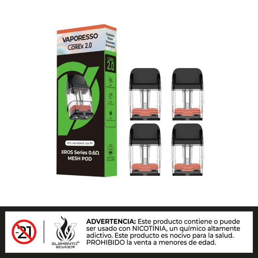 Vaporesso Xros - Pod de Repuesto 4 Unidades