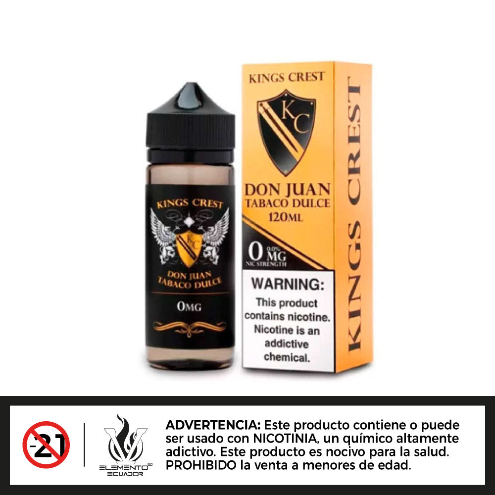 King's Crest - Don Juan Tabaco Dulce 120ml