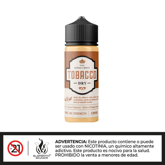 King's Crest - DRY Tobacco  120ml