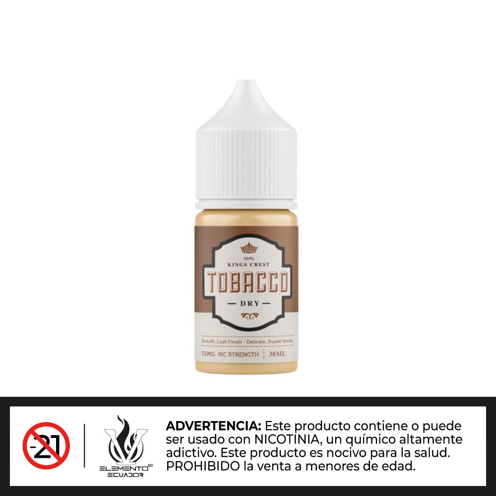 King's Crest Salts - DRY Tobacco 30ml